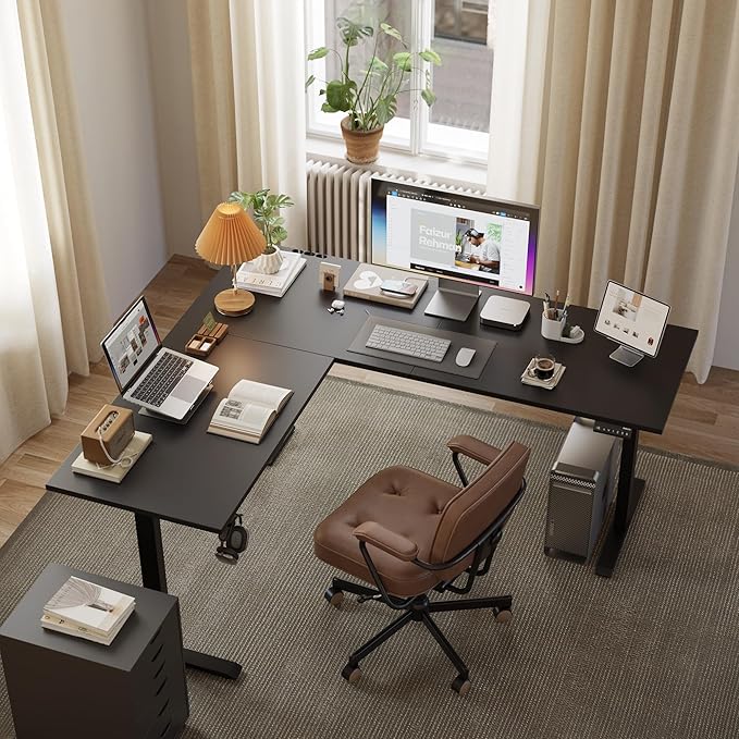 Agilestic L Shaped Standing Desk Adjustable Height, Electric Corner Standing - Image 4
