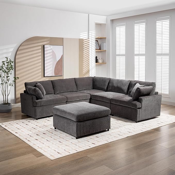 Merax 6-Seater Modern Large U-Shape Sectional Sofa, by Merax