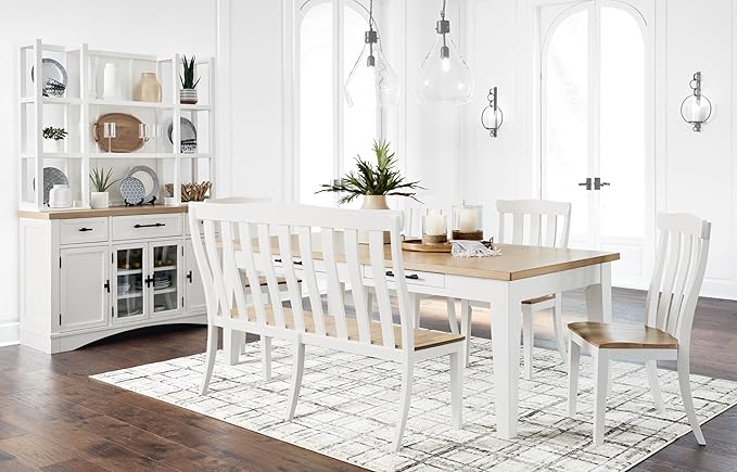 Signature Design by Ashley Ashbryn Farmhouse Armless Dining Chair - Image 12