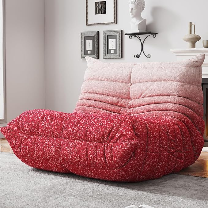 Bean Bag Chairs for Adults, BeanBag Reading Chair Memory Foam Couch, Floor by WHGBJA