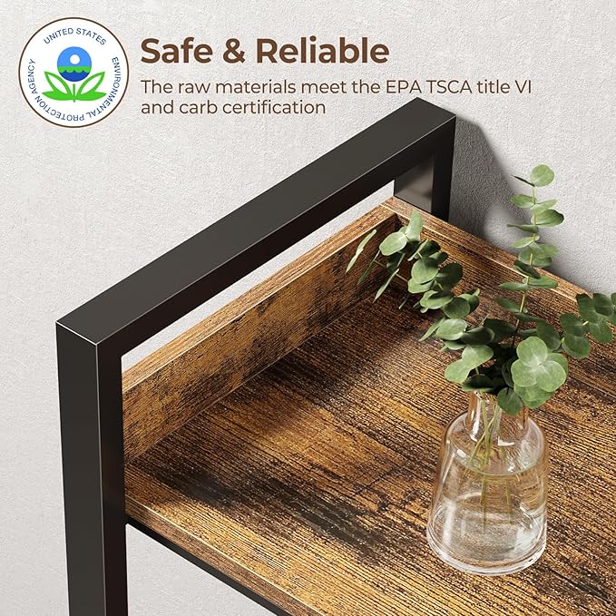 Rolanstar Bookshelf 5 Tiers, Triple Bookcase - Image 6
