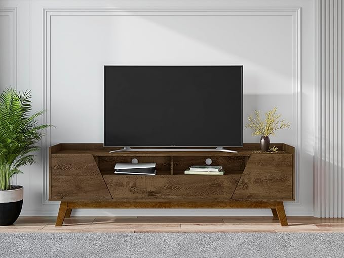 Manhattan Comfort Marcus Mid Century Modern 70 Inch TV Stand - Image 2