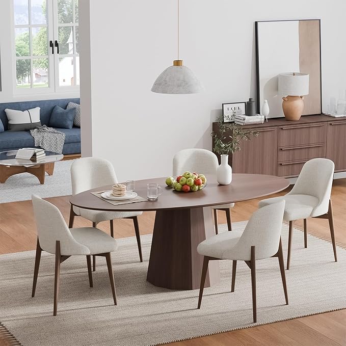 Casaphoria 67" Oval Dining Table, Modern Wood Kitchen Table - Image 3