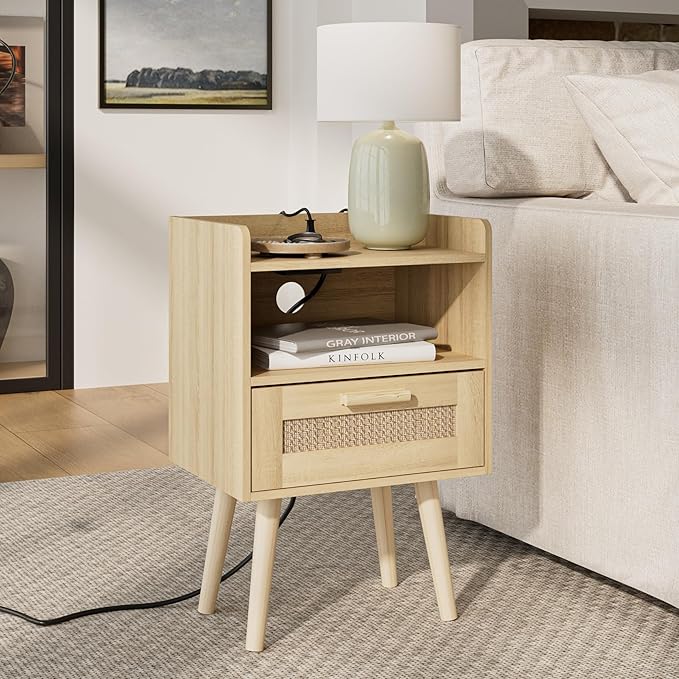 Masupu Nightstand, Small Bedside Table by Masupu