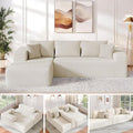 Cloud Sectional Couch, 104”L-Shape Oversized Sofa by FONTOI