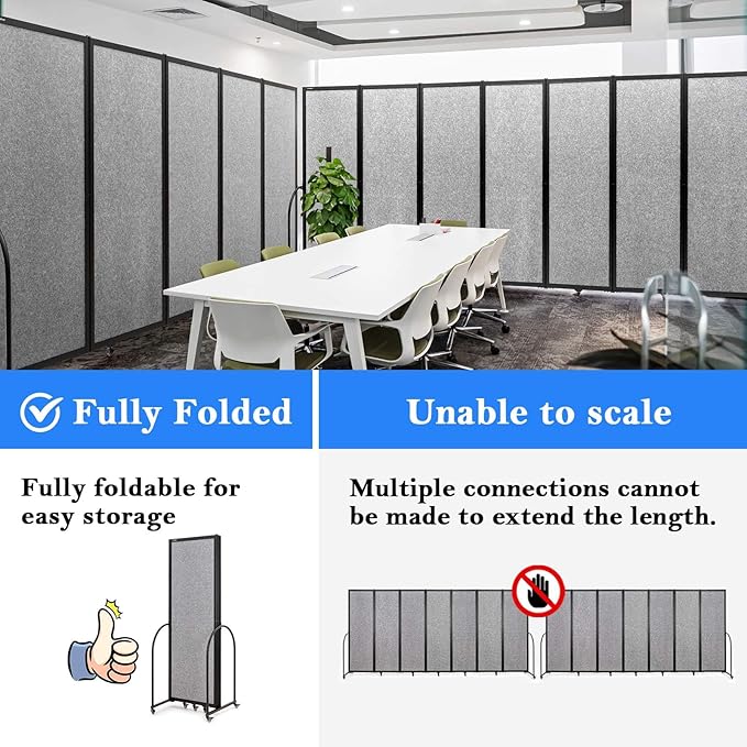 Folding Room Partition, Privacy Room Screen - Image 4