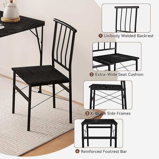 Vipbear Kitchen Dining Table Set - Image 5