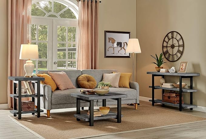 Alaterre Furniture Pomona 3-Tier Industrial End Table - Image 7