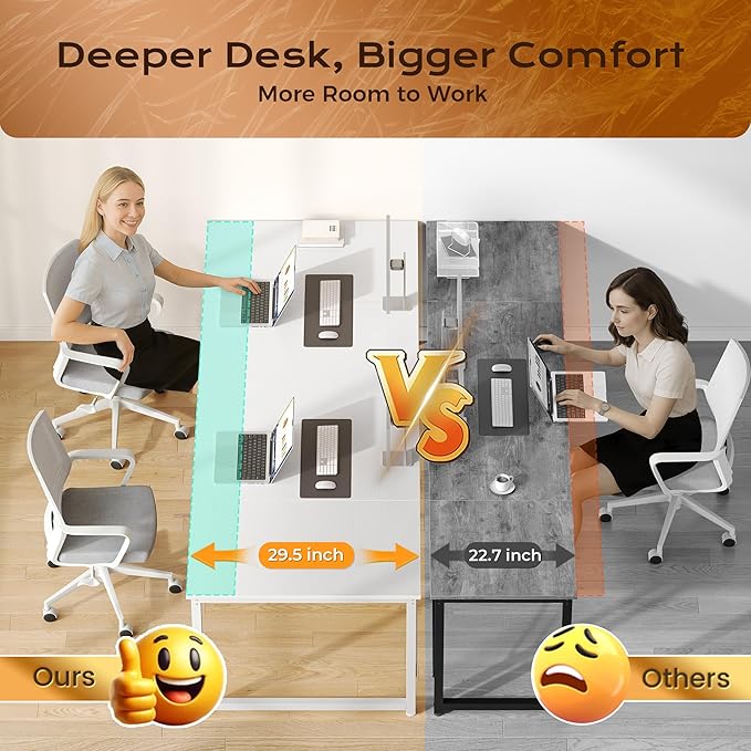 PRAISUN 63 x 29.5 Inch Computer Desk - Image 5