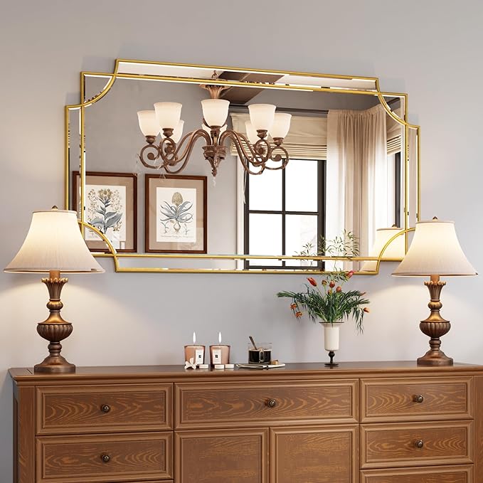 Kelly Miller 28"x50" Large Gold Mirror by KellyMiller