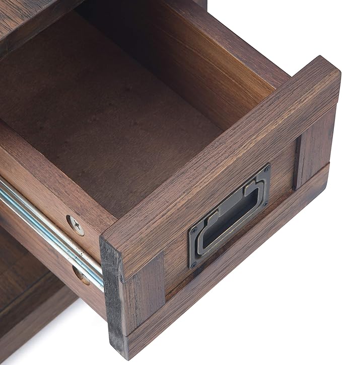 SIMPLIHOME Monroe SOLID ACACIA WOOD 14 inch Wide Rectangle Rustic Narrow Side - Image 8