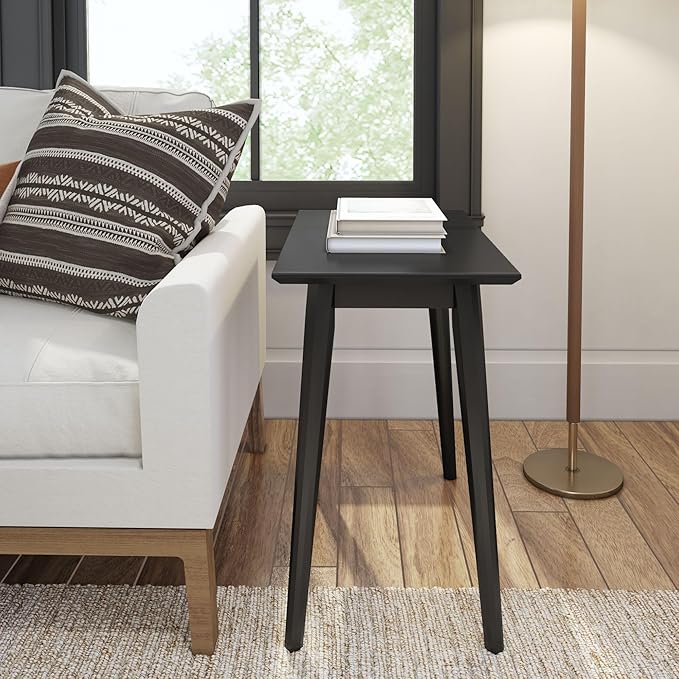 Plank+Beam Mid Century Modern Rectangular Side Table, End Table - Image 2