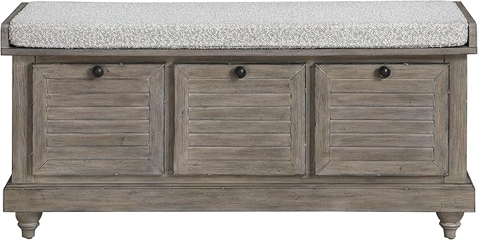 OSP Home Furnishings Dover Coastal Lift-Top Storage Bench - Image 4