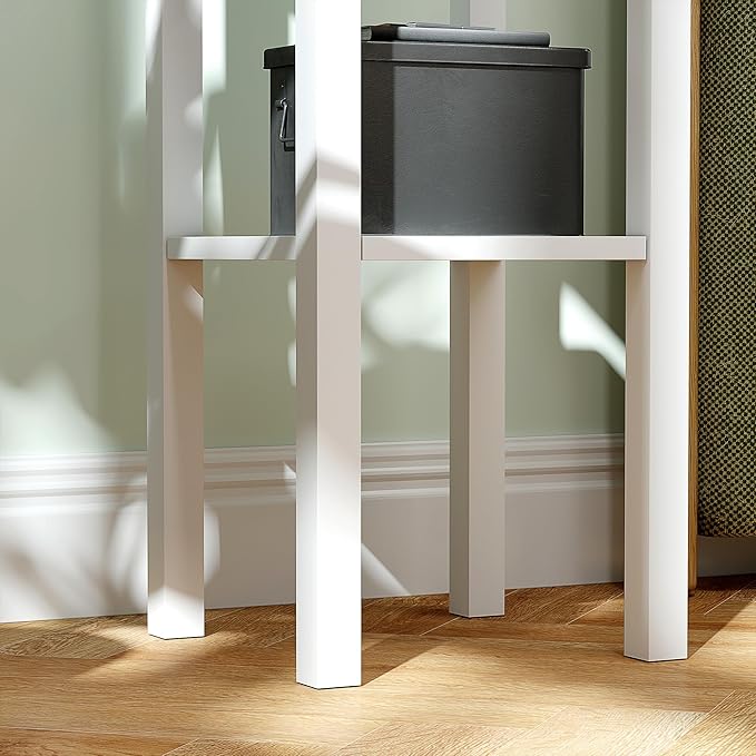 HOMCOM 2-Tier Side Table with Drawer, Narrow End Table with Bottom Shelf - Image 9