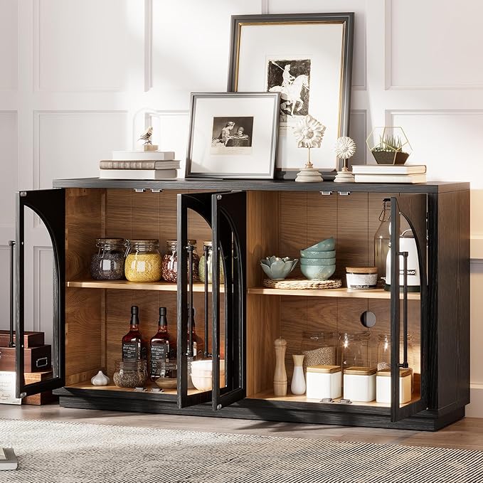 Merax Wood Farmhouse Buffet Sideboard - Image 4