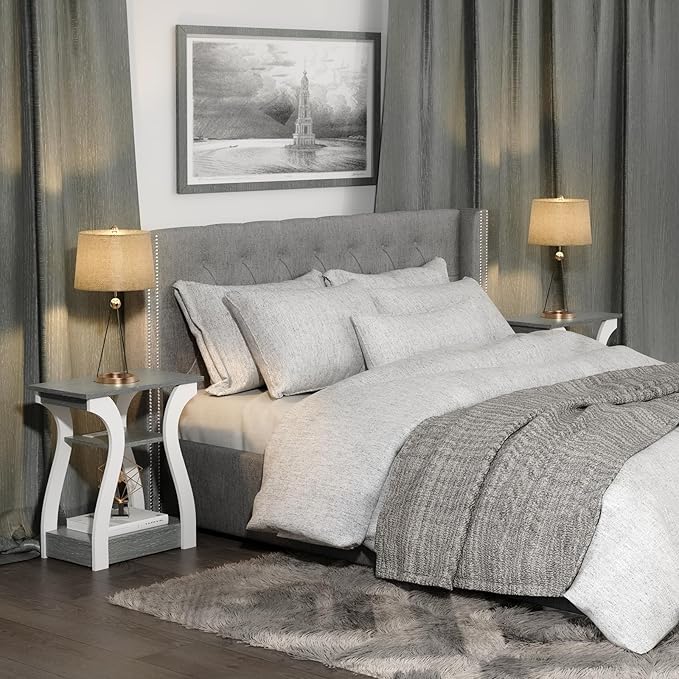 End Tables Living Room Set of 2, Nightstand - Image 4