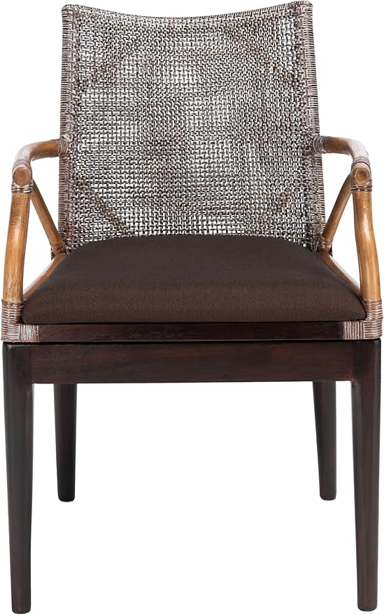 SAFAVIEH Home Collection Gianni Tropical Coastal Brown White Wash Solid Wood - Image 4