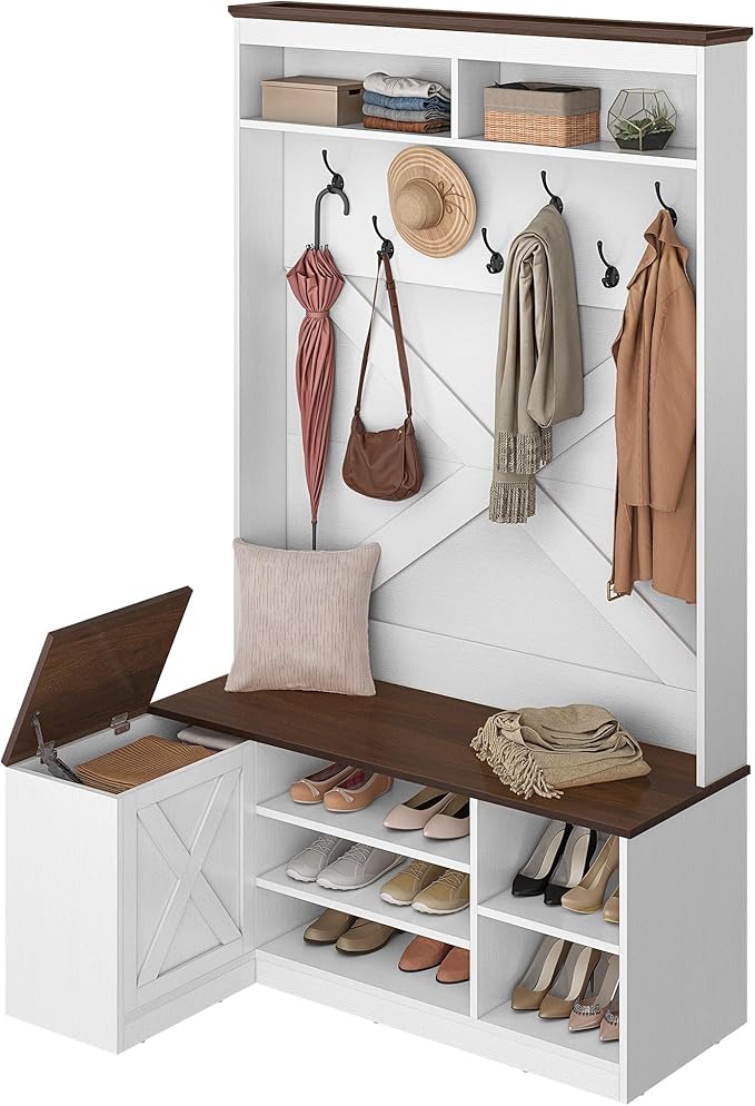 YITAHOME L-Shaped Hall Tree - Image 7