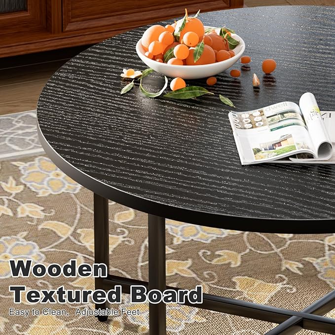 Round Coffee Table, Modern Design Living Room Tables - Image 4