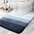 OLANLY Luxury Toilet Rugs U-Shaped 24x20, Extra Soft and Absorbent Microfiber by OLANLY
