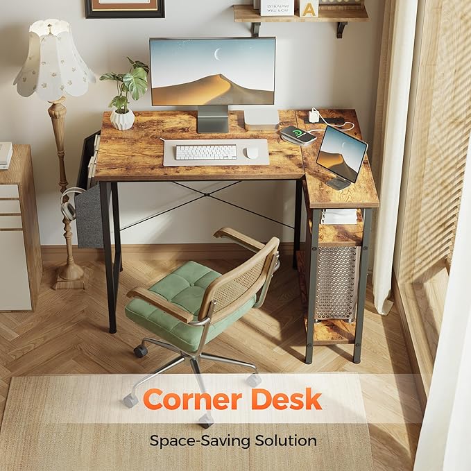 Small L Shaped Computer Desk - Image 4