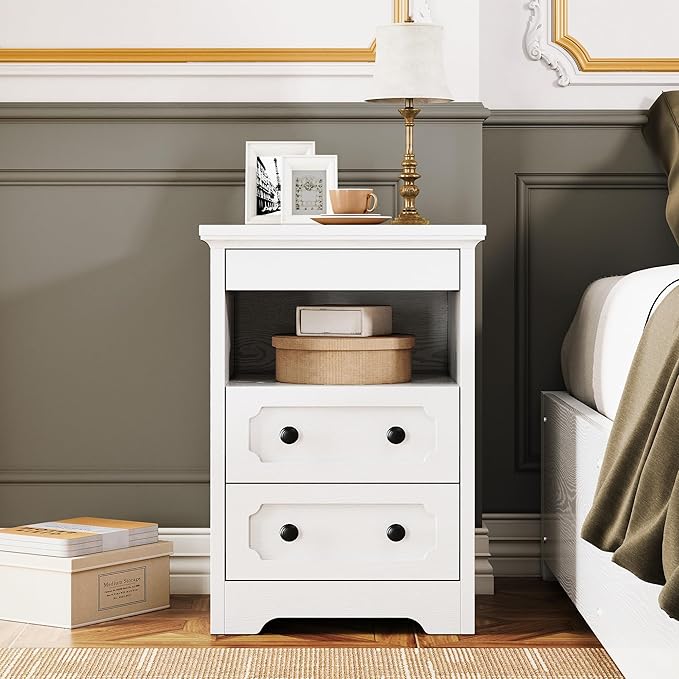 LIKIMIO Night Stand, Modern Bedside Table - Image 9