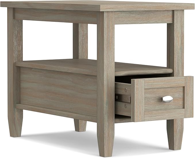 SIMPLIHOME Warm Shaker SOLID WOOD 14 inch Wide Rectangle Transitional Narrow - Image 4