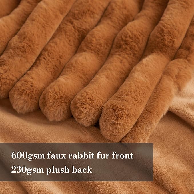 Amélie Home Faux Fur Throw Blanket - Image 3