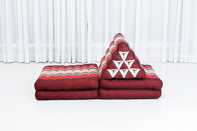 Leewadee 4-Fold Mat with Triangle Cushion – Firm TV Pillow, Foldable Mattress - Image 7