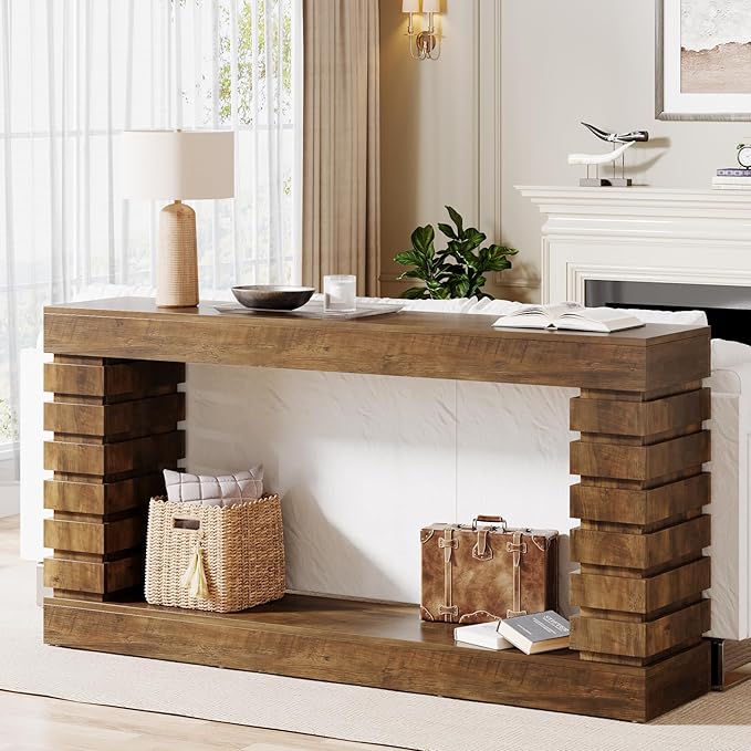 Tribesigns 70.8-Inch Long Console Table, Wood Entryway Table - Image 3