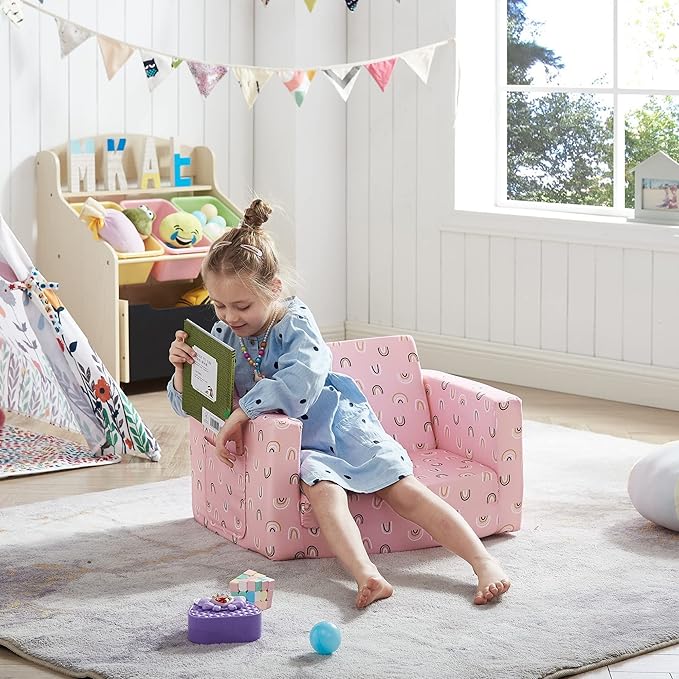 Ulax furniture Kids Sofa Chair Children FILP-Out Chair 2-in-1 Convertible Sofa - Image 6