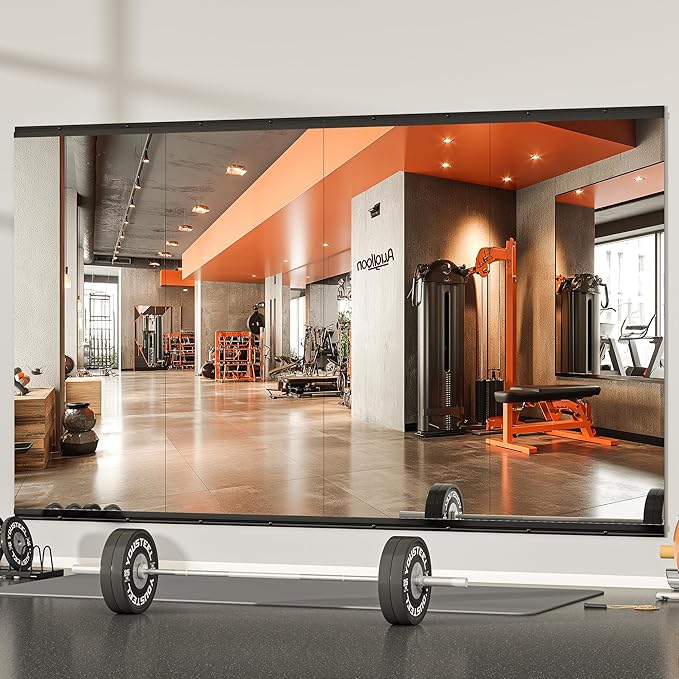 Hasipu 4 Pcs 48''x24'' Home Gym Mirror Large Full Length Wall Mounted Full Body - Image 3