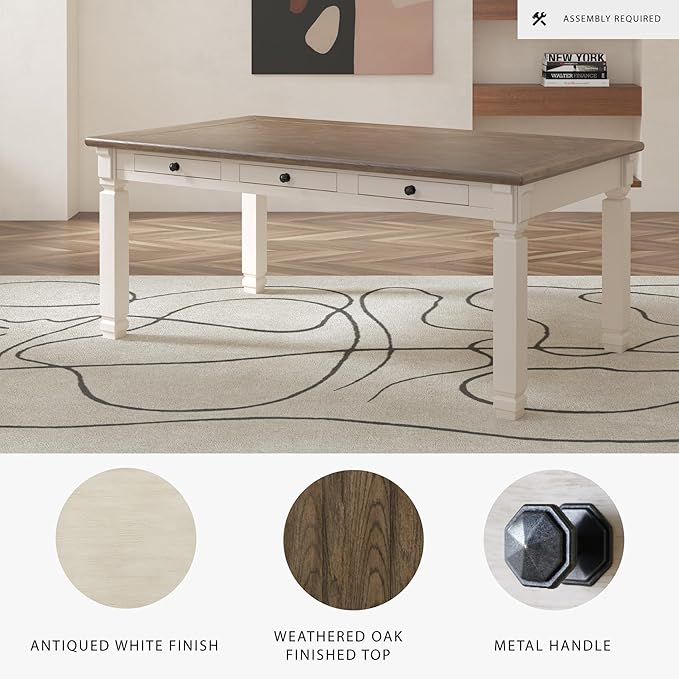 Signature Design by Ashley Bolanburg Farmhouse Dining Table - Image 4