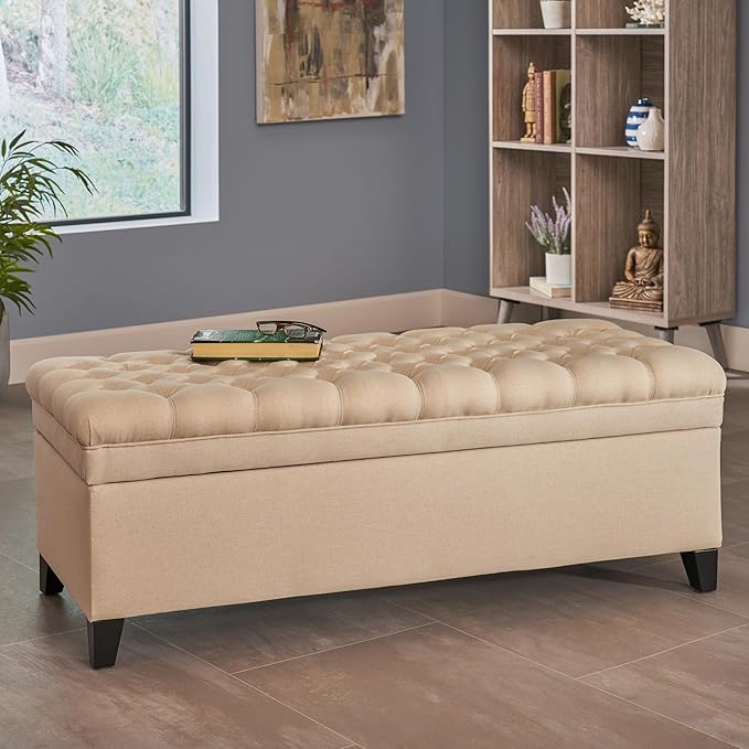 Ball & Cast 50" Upholstered Storage Ottoman - Image 7