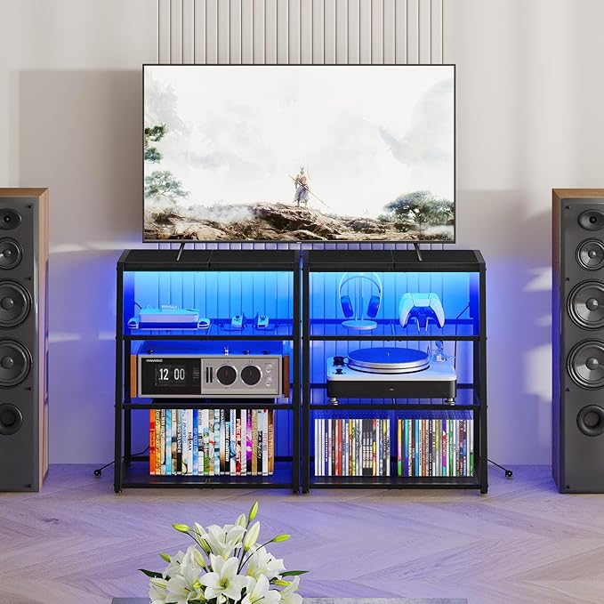 HOOBRO 4-Tier AV Media Stand - Image 6