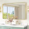 TETOTE Gold Framed Mirror 48 x 30 Vanity Mirrors by TETOTE