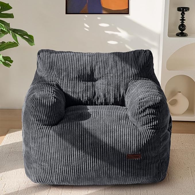MAXYOYO Bean Bag Chair, Tufted Bean Bag Couch Lazy Chair, Living Room Sofa Couch by MAXYOYO