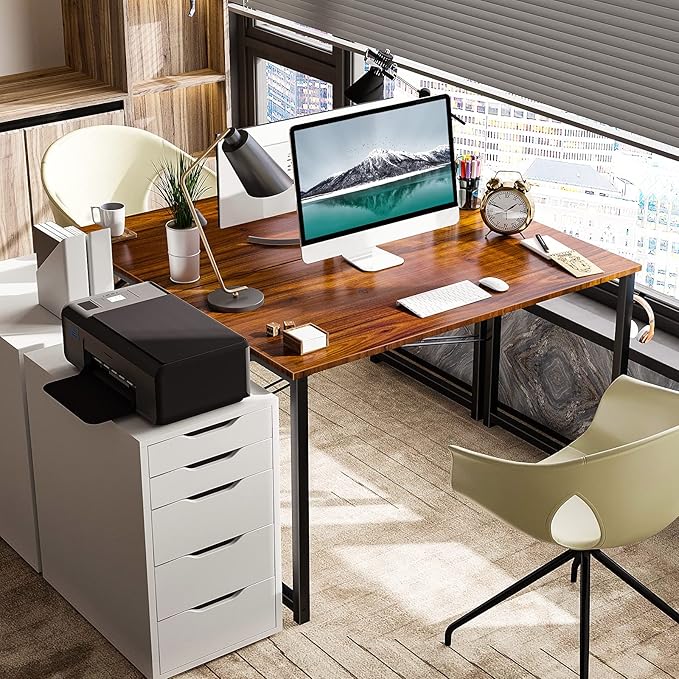 Coleshome 40 Inch Computer Desk, Modern Simple Style Desk - Image 2