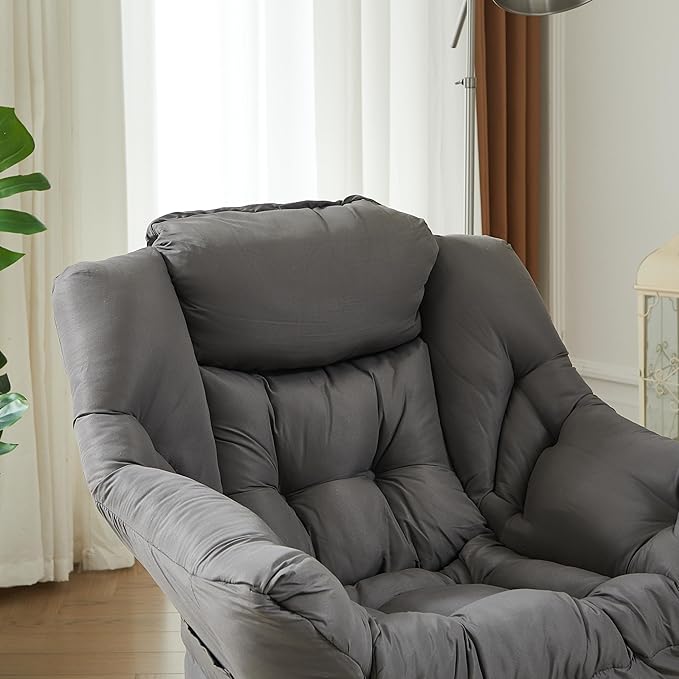 HollyHOME Large Fabric Lazy Chair - Image 5
