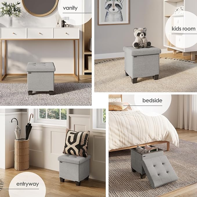 STORAGEBUD Storage Ottoman Cube - Image 4
