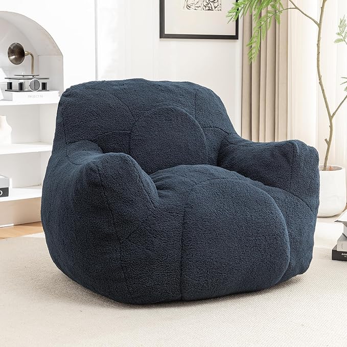 Furniliving Bean Bag Chair, Giant Bean Bag Chair Stuffed Floor Sofa by FurnilivingFurnitureforHome