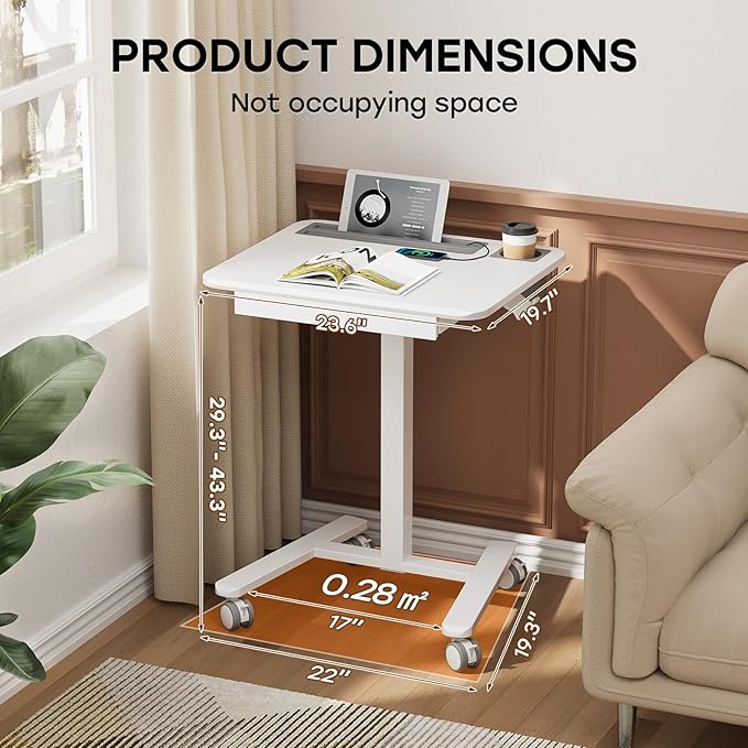 Mobile Small Standing Desk - Image 2