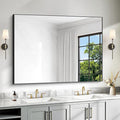 36x48 Inch Black Rectangle Mirrors by Unknown