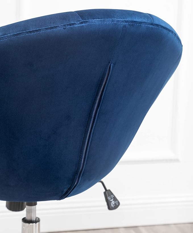 Roundhill Furniture Noas Velvet Upholstered Tufted Back Swivel Accent Chair - Image 13