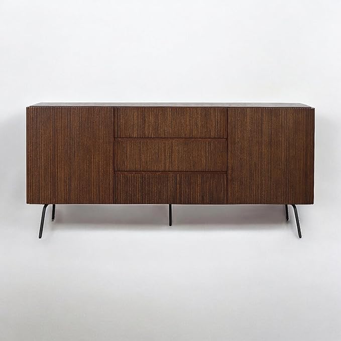NTC Veil Sideboard with 2 Doors and 3 Drawers, Buffet Cabinet with Vertical - Image 6