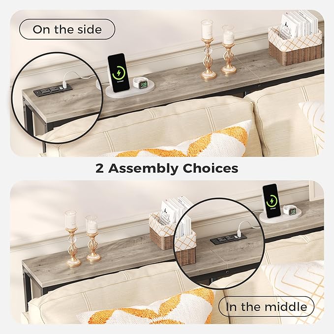 SUPERJARE 70 Inch Console Table - Image 5