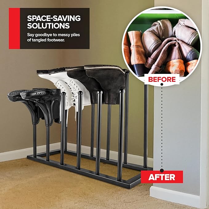Stock Your Home Boot Rack, Boot Storage, Boot Organizer, Boot Rack Organizer - Image 7