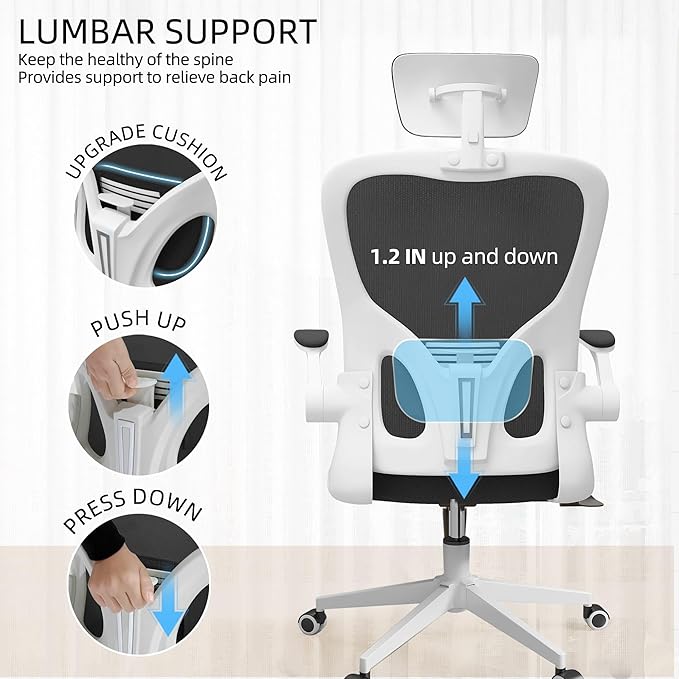 Ergonomic Office Chair, High-Back Mesh Computer Desk Chair - Image 7