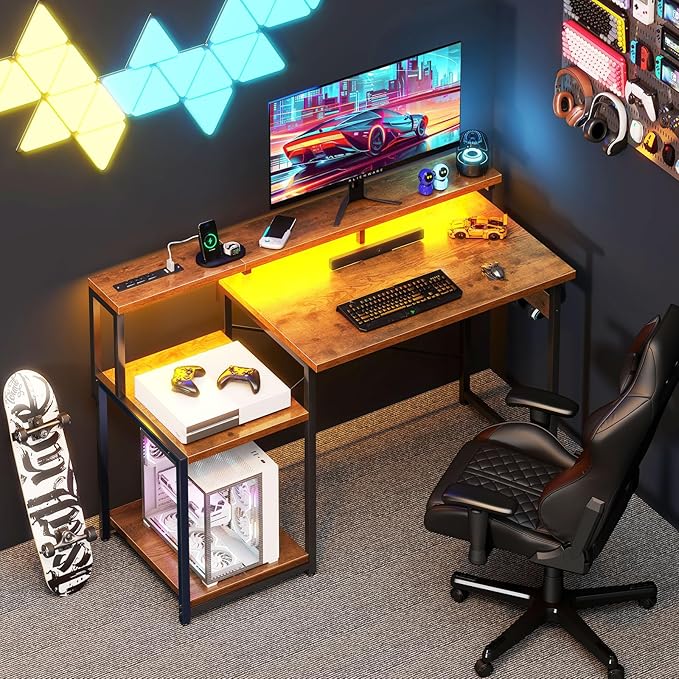 AODK Computer Desk, 48 Inch Gaming Desk - Image 2