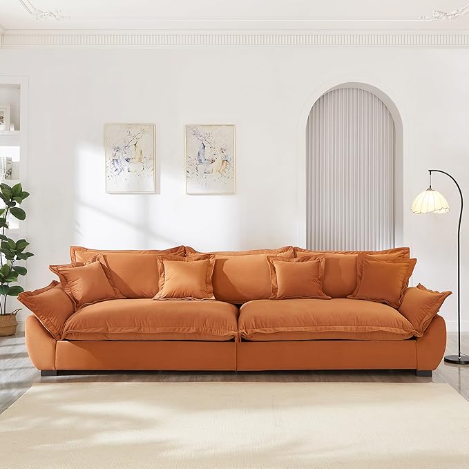126 Inch Sailing Design Modular Sectional Cloud Sofa by FAVSH